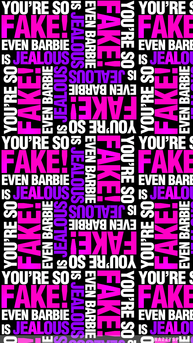 Installing This So Fake Even Barbie Jealous Iphone - Barbie Iphone Wallpaper Hd , HD Wallpaper & Backgrounds