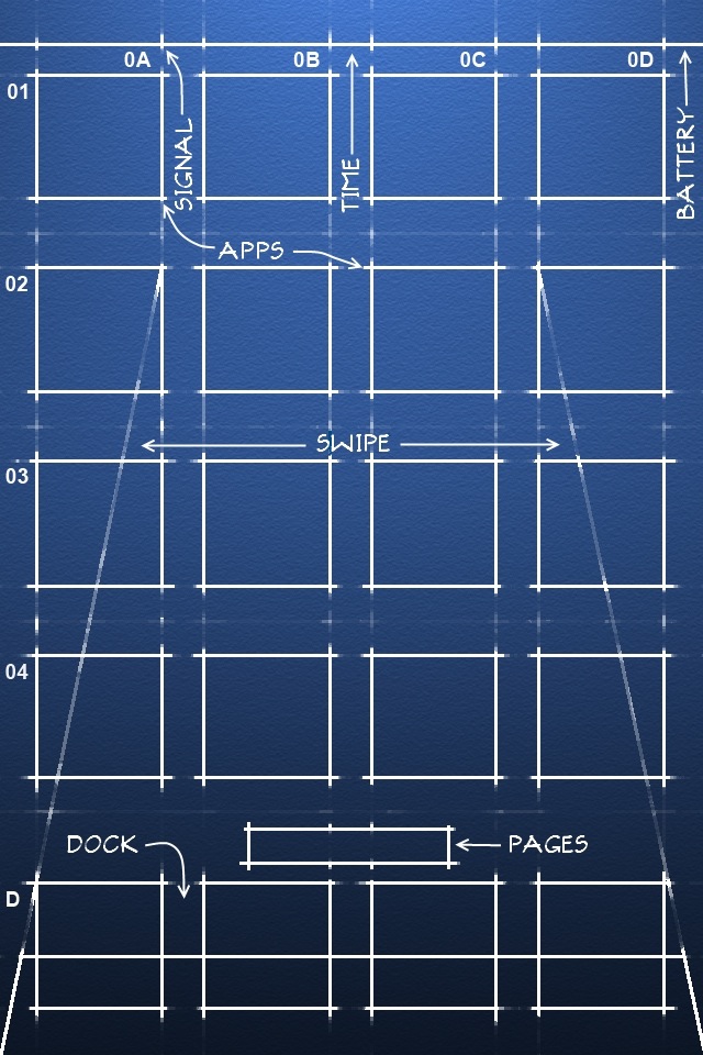Personaliza Tu Iphone De Forma Creativa - Blueprint Wallpaper Iphone 4 , HD Wallpaper & Backgrounds