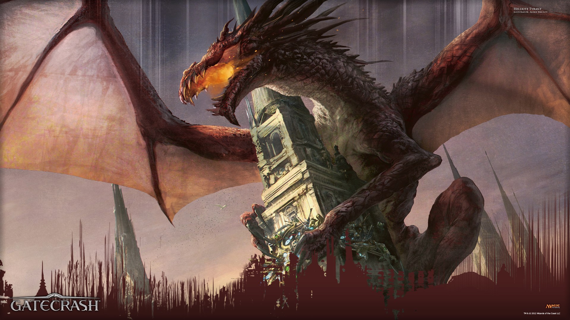 Wallpaper Of The Week Hellkite Tyrant Magic The Gathering Wallpaper Of The Week Hellkite Tyrant Magic The Gathering