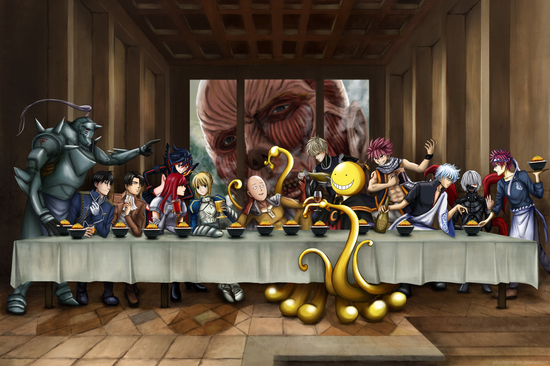 The Last Supper - Anime The Last Supper , HD Wallpaper & Backgrounds