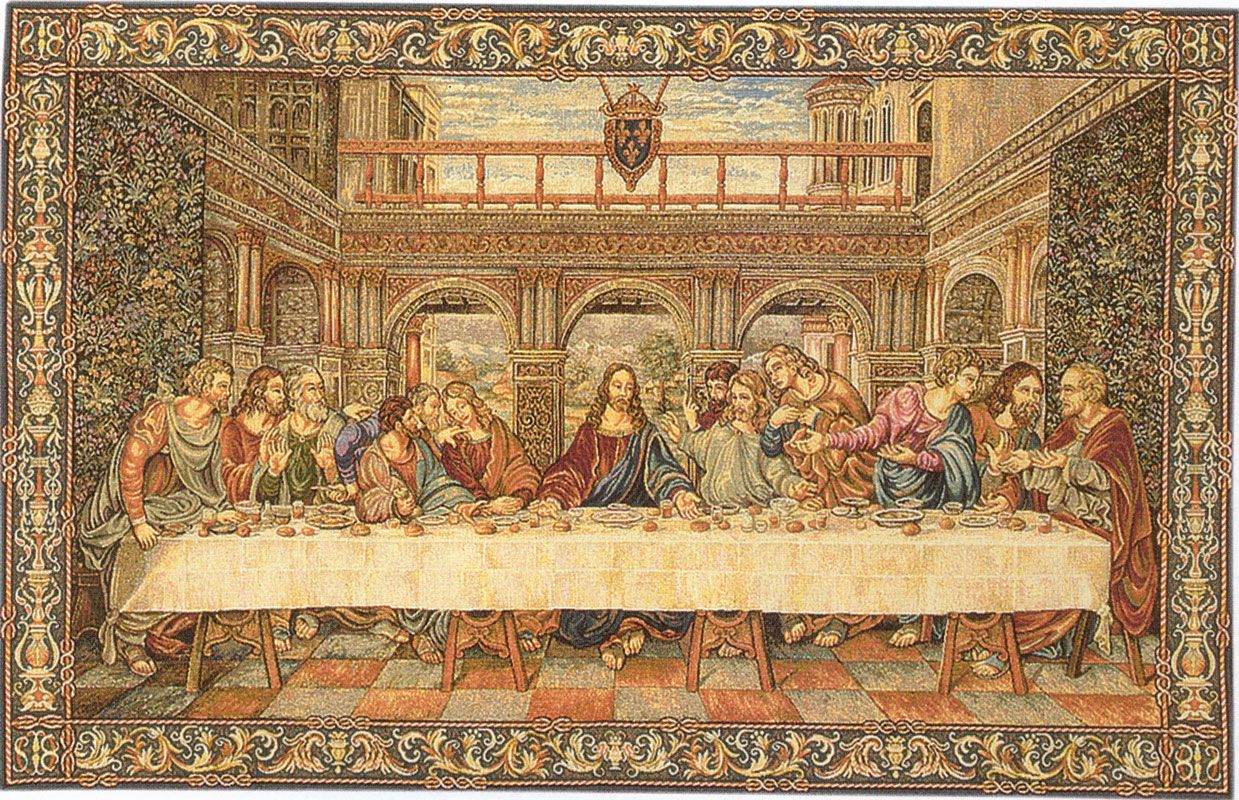 The Last Supper Original Painting By Leonardo Da Vinci - Framed Last Supper Tapestry , HD Wallpaper & Backgrounds