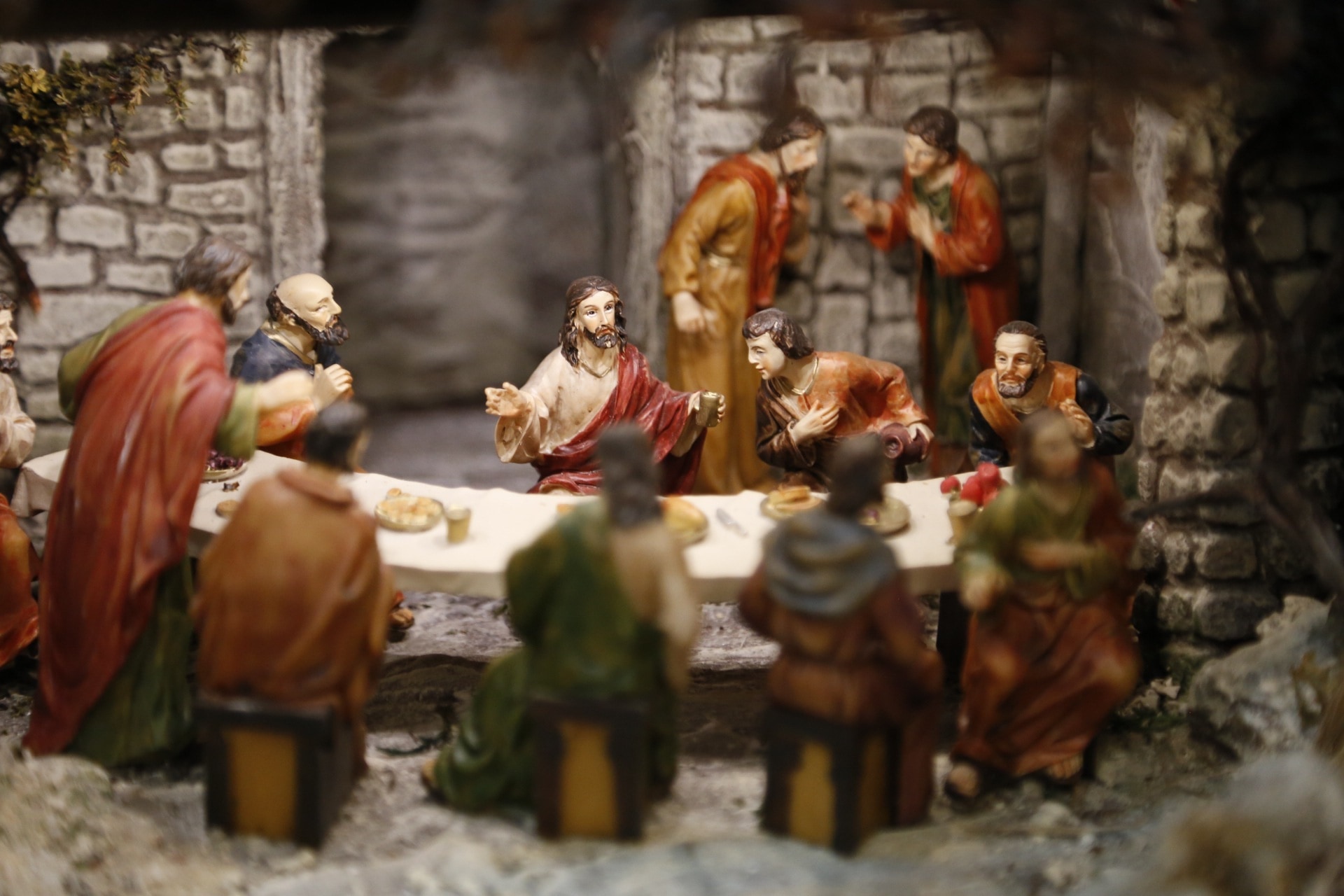Closeup View Of The Last Supper Figurine - Examples Of Religious Diorama , HD Wallpaper & Backgrounds