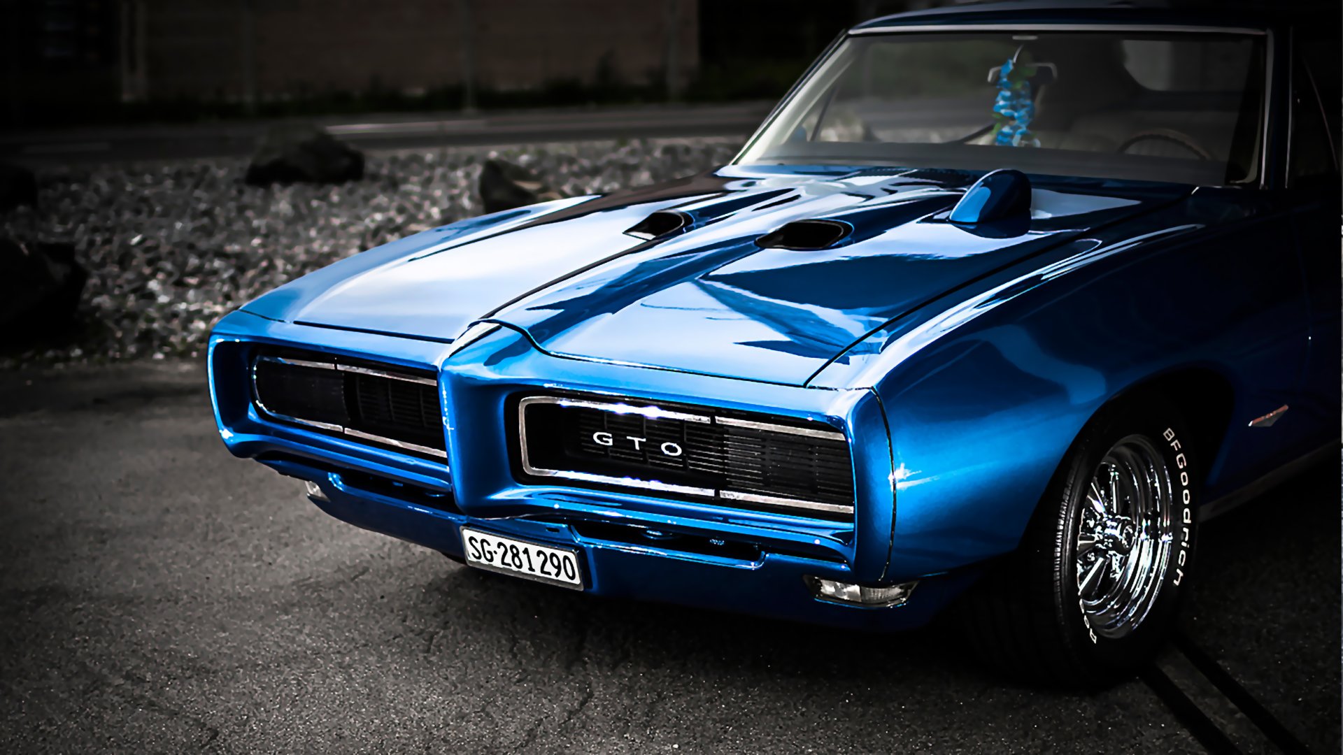 Wallpaper - Lemans 68 Gto Blue , HD Wallpaper & Backgrounds