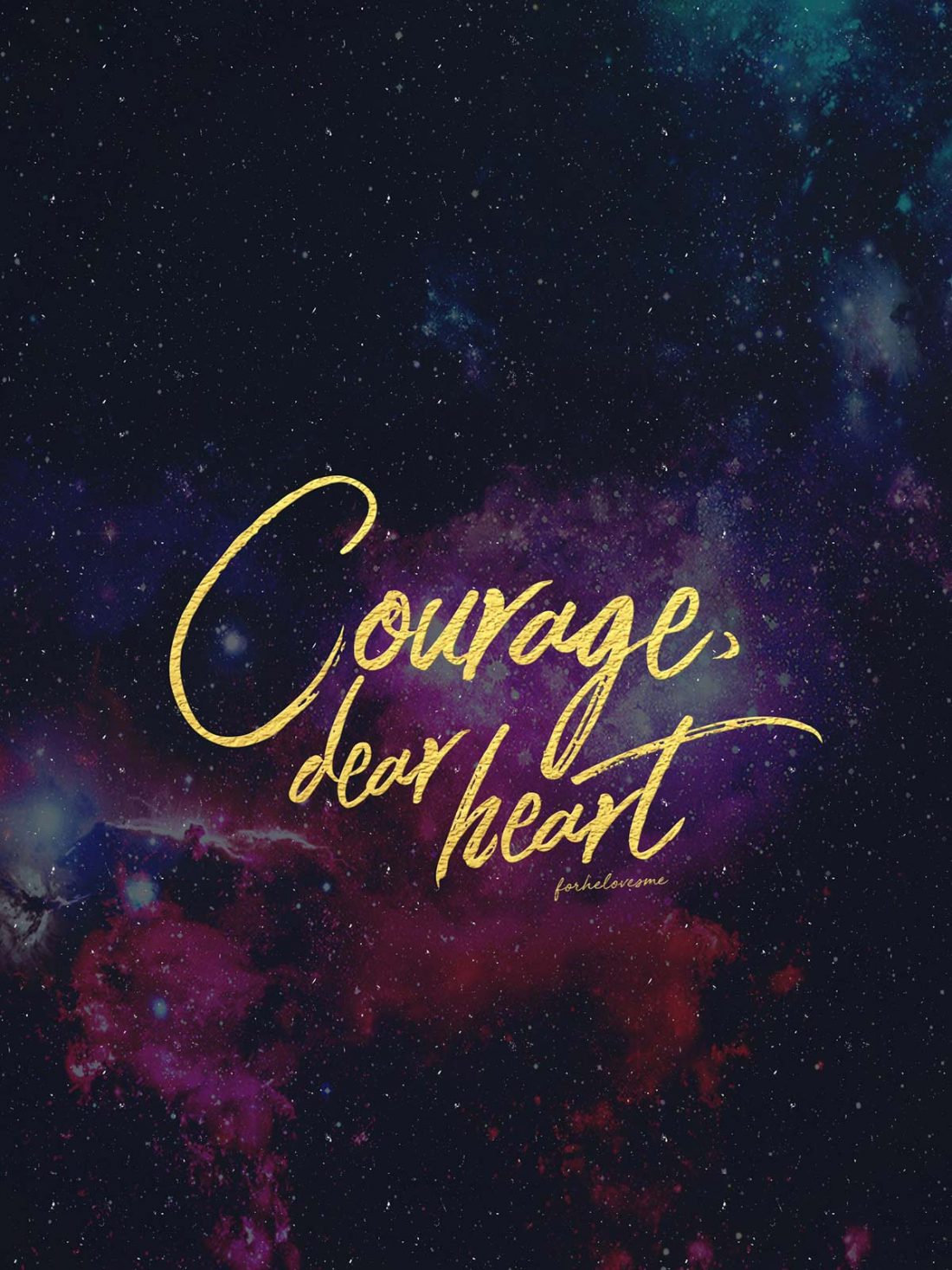 Heart - Courage Dear Heart Iphone , HD Wallpaper & Backgrounds