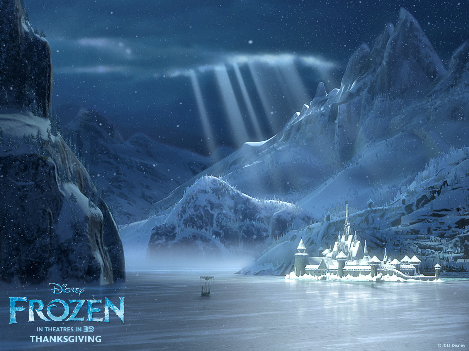 Bonito Paisaje De Arendelle - Frozen Landscape Disney , HD Wallpaper & Backgrounds