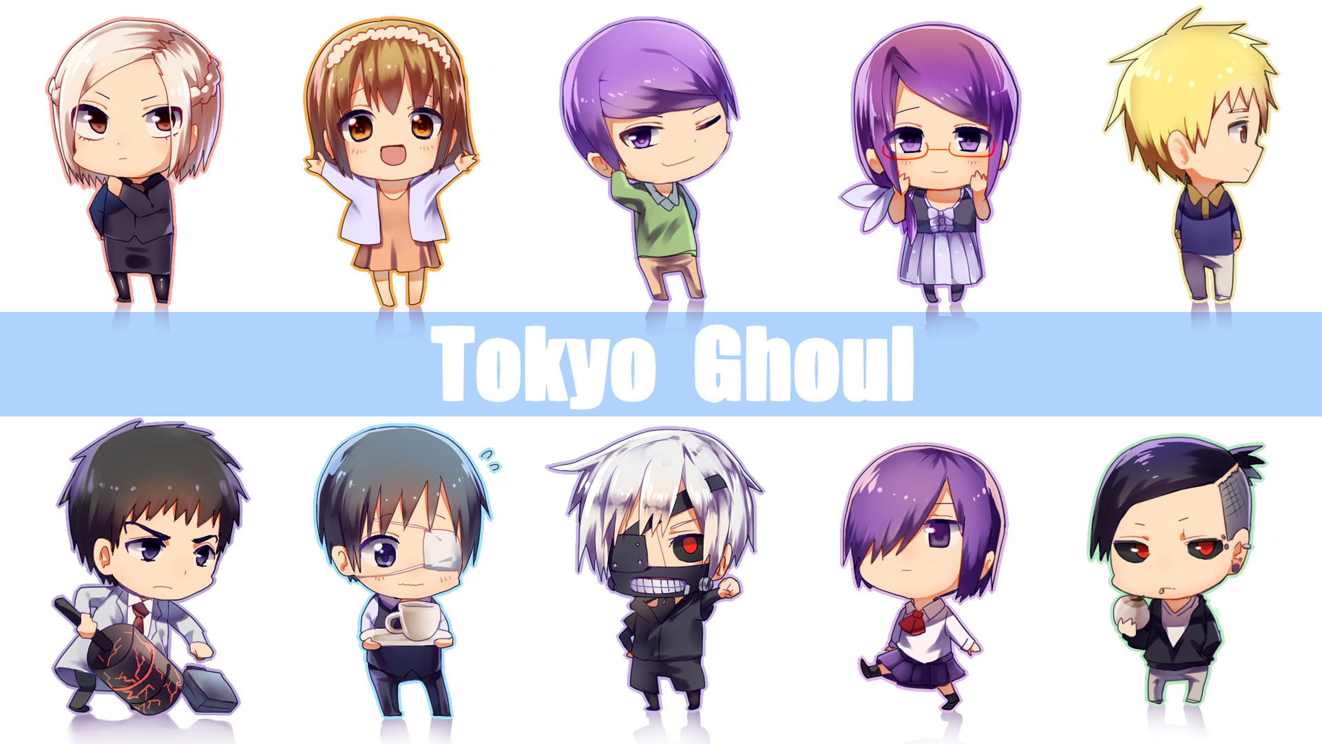 Tokyo Ghoul Chibi Wallpaper Bonito Do Anime Full Hd - Tokyo Ghoul Chibi , HD Wallpaper & Backgrounds