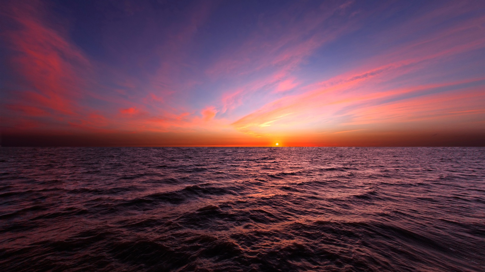 Wallpaper The Horizon Of The Sea, Beautiful Sunset - Закат Вода , HD Wallpaper & Backgrounds