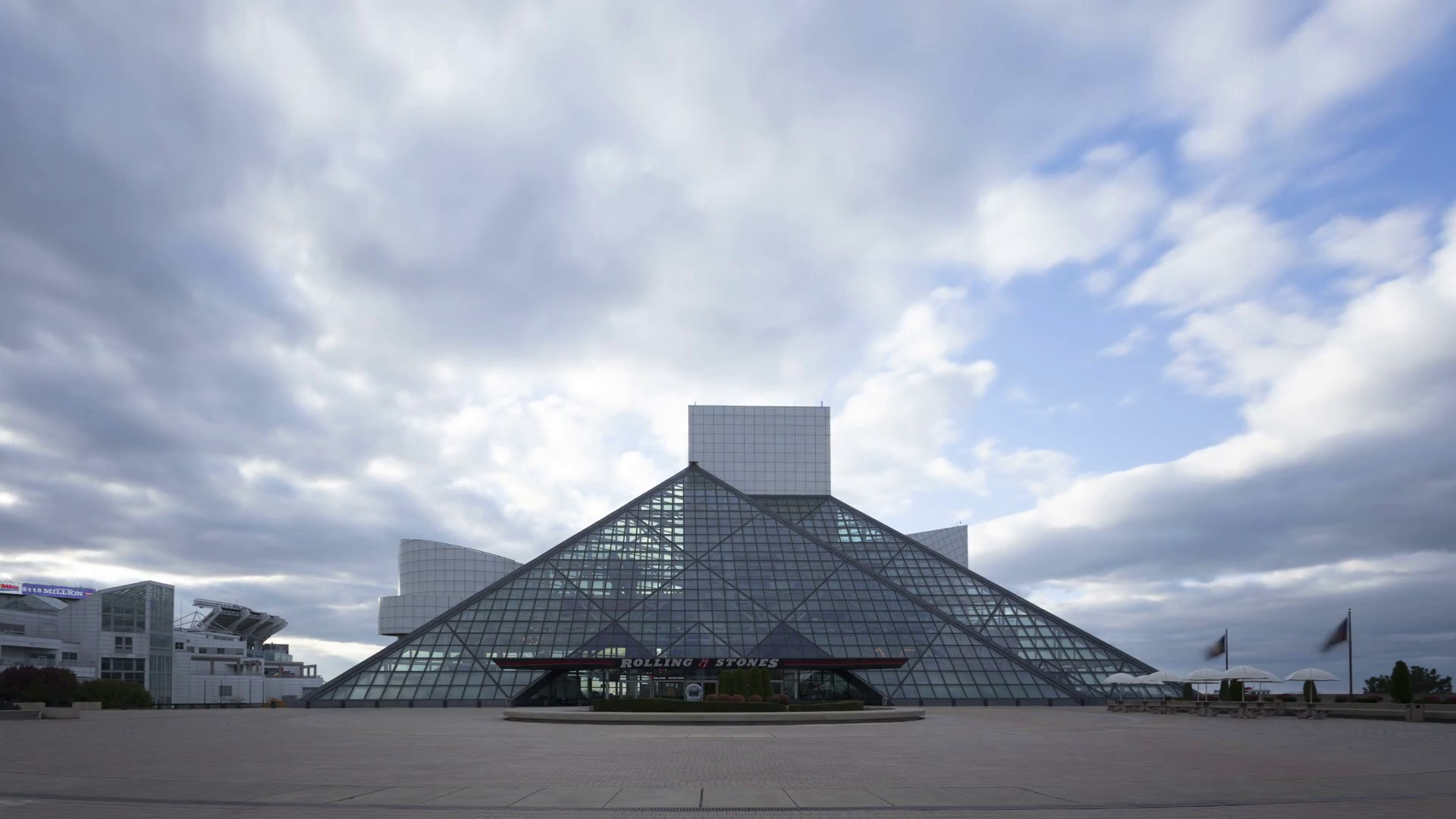 Time Lapse Cleveland Rock & Roll Hall Of Fame Stock - Rock And Roll Hall Of Fame , HD Wallpaper & Backgrounds