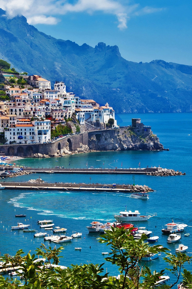 Amalfi Coast Wallpaper - Amalfi Coast Phone Background , HD Wallpaper & Backgrounds