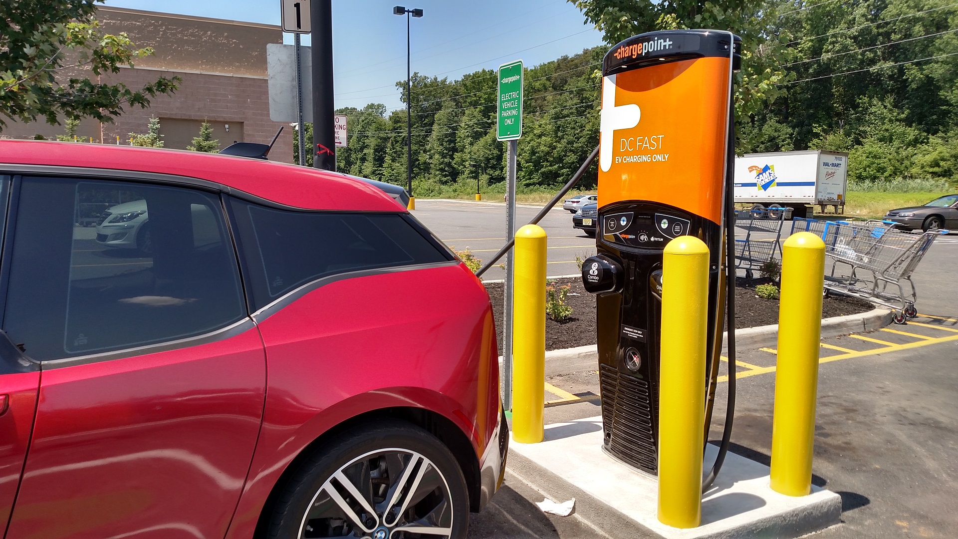 Chargepoint Invests In Commercial Charging For Buses, - Chargepoint Electric Charging Station , HD Wallpaper & Backgrounds