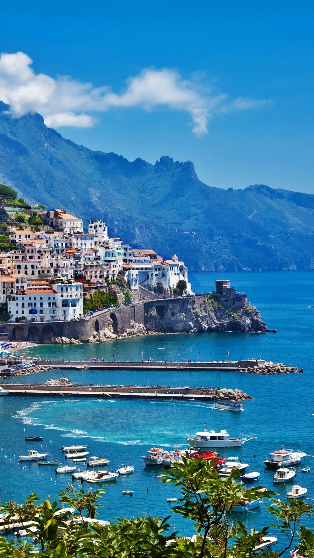 Positano Wallpaper > - Amalfi Coast Wallpaper Hd , HD Wallpaper & Backgrounds