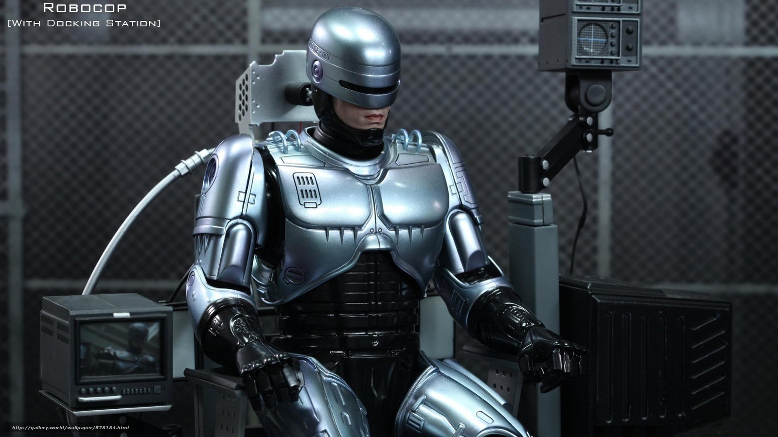 Download Wallpaper Hero, Cyborg, Charging, Robot Free - Robocop Hd , HD Wallpaper & Backgrounds