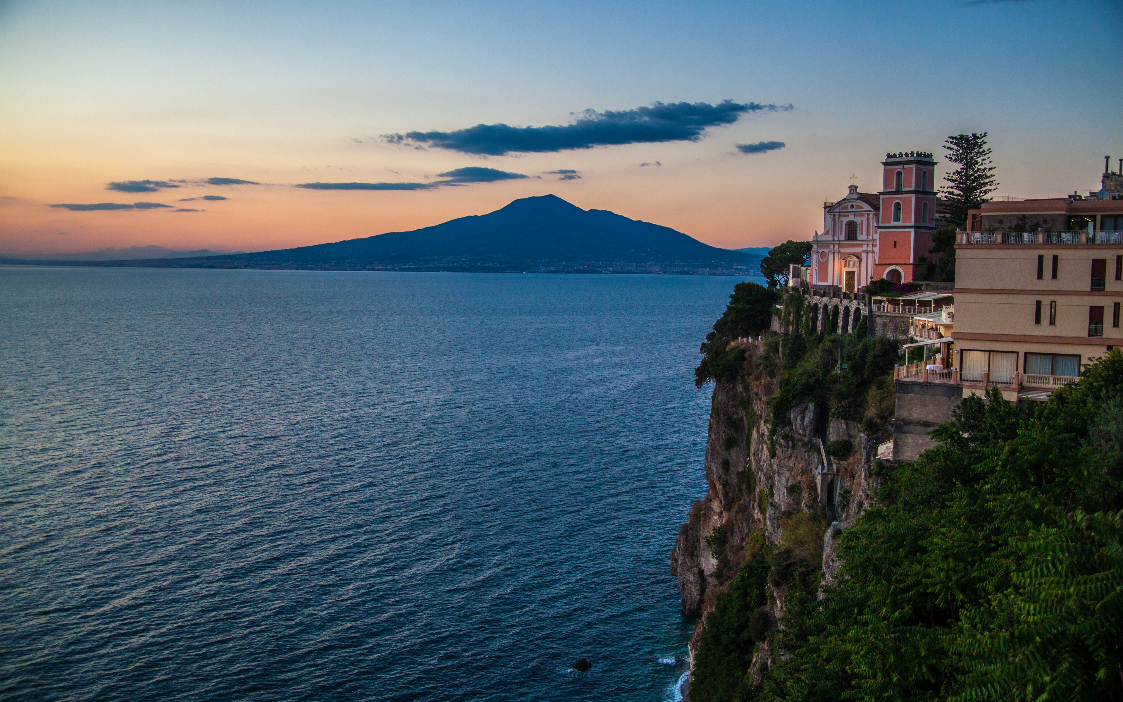 Wallpaper Amalfi, Coast, Italy, Sunset, 5k - Amalfi Coast , HD Wallpaper & Backgrounds