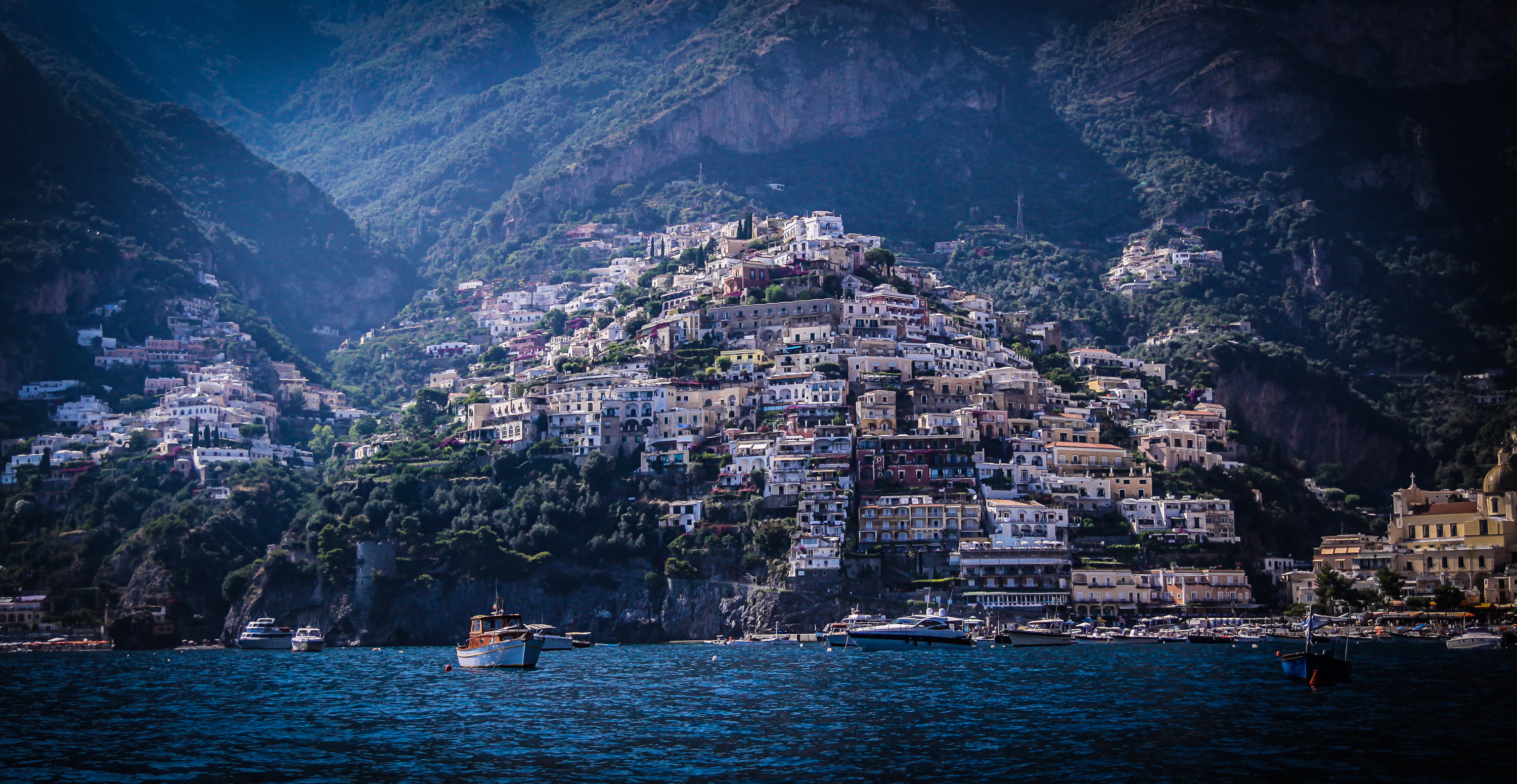 Body Of Water, Sea, Landscape, Mountains, Home, Italy, - Positano , HD Wallpaper & Backgrounds