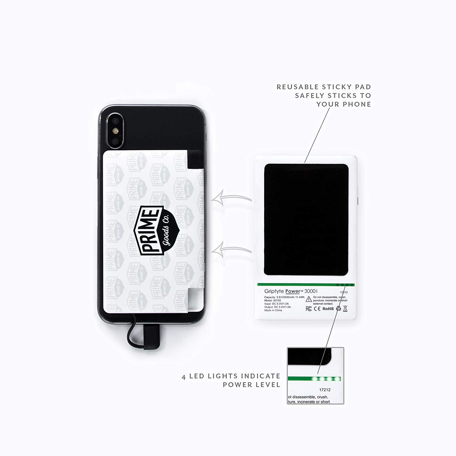 Sticky Pad Power Bank Case Cell Phone Charger - Smartphone , HD Wallpaper & Backgrounds