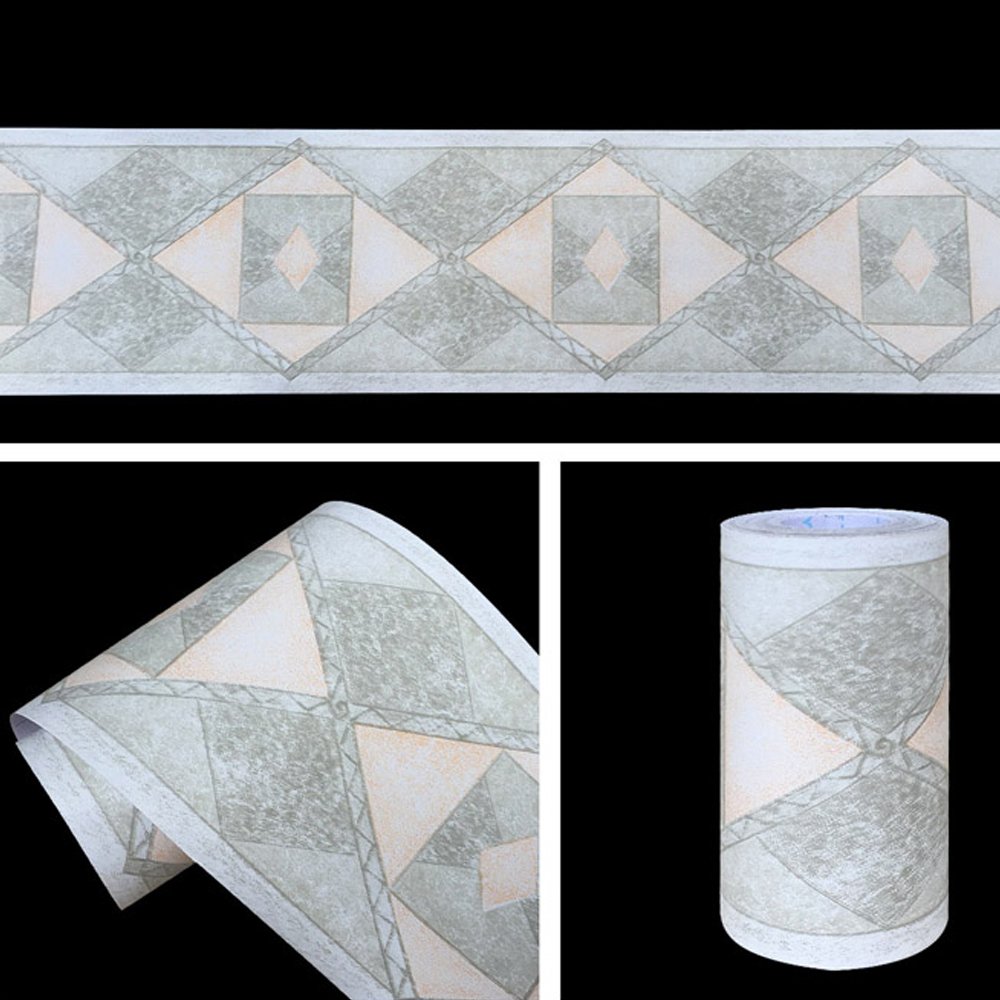 Yifely Geometric Design Diamond Wallpaper Border Peel - Triangle , HD Wallpaper & Backgrounds