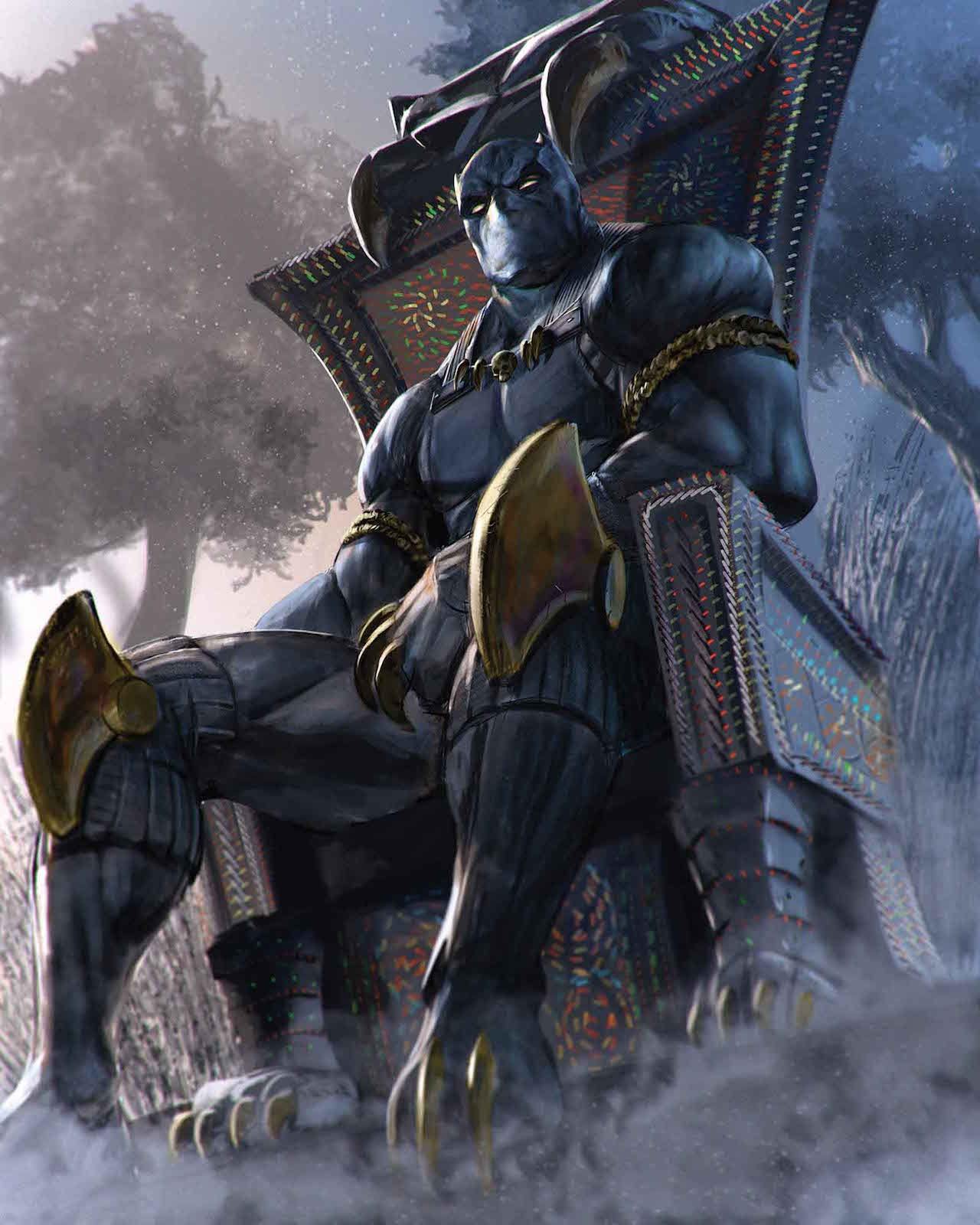 Marvel Comics Black Panther For Similar Content Follow - Black Panther Marvel Art , HD Wallpaper & Backgrounds