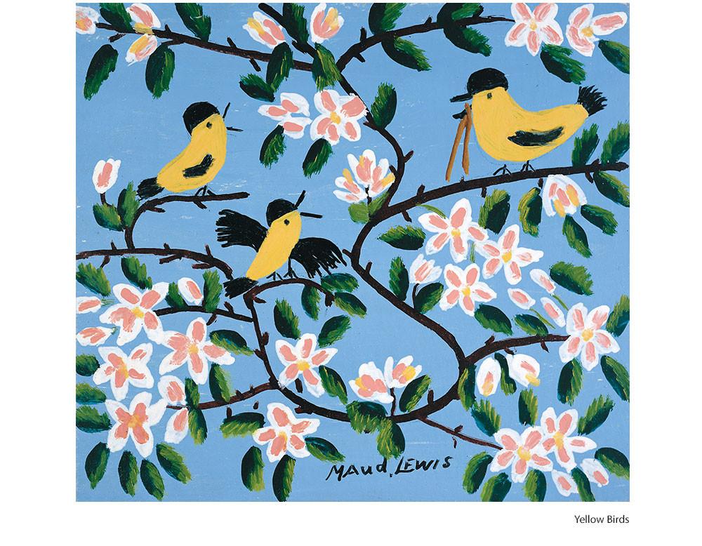 The Second Reason I Wanted To Create A Wallpaper In - Maud Lewis Bird Painting , HD Wallpaper & Backgrounds