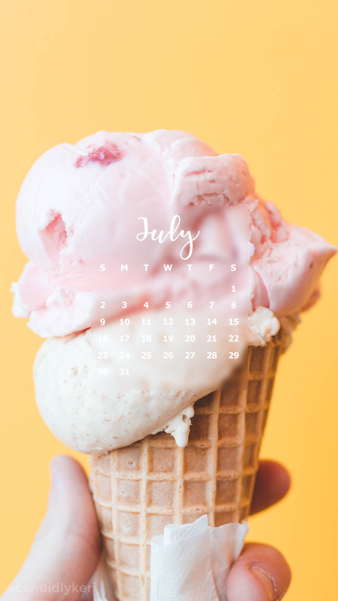 Melting Ice Cream Pink Cream And Yellow Bright Summer - Iphone Summer Wallpaper Hd Ice Cream , HD Wallpaper & Backgrounds