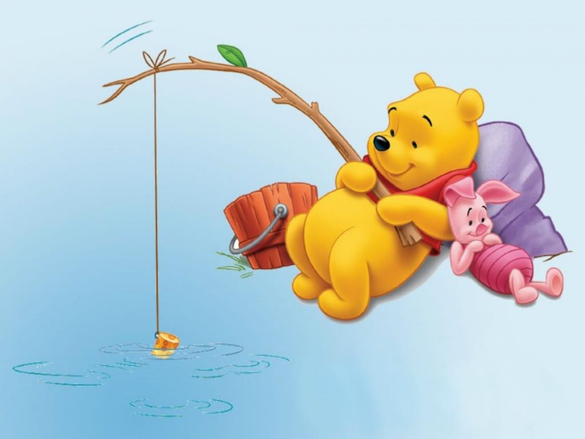 Similar Wallpaper Images - Winnie The Pooh Fishing , HD Wallpaper & Backgrounds