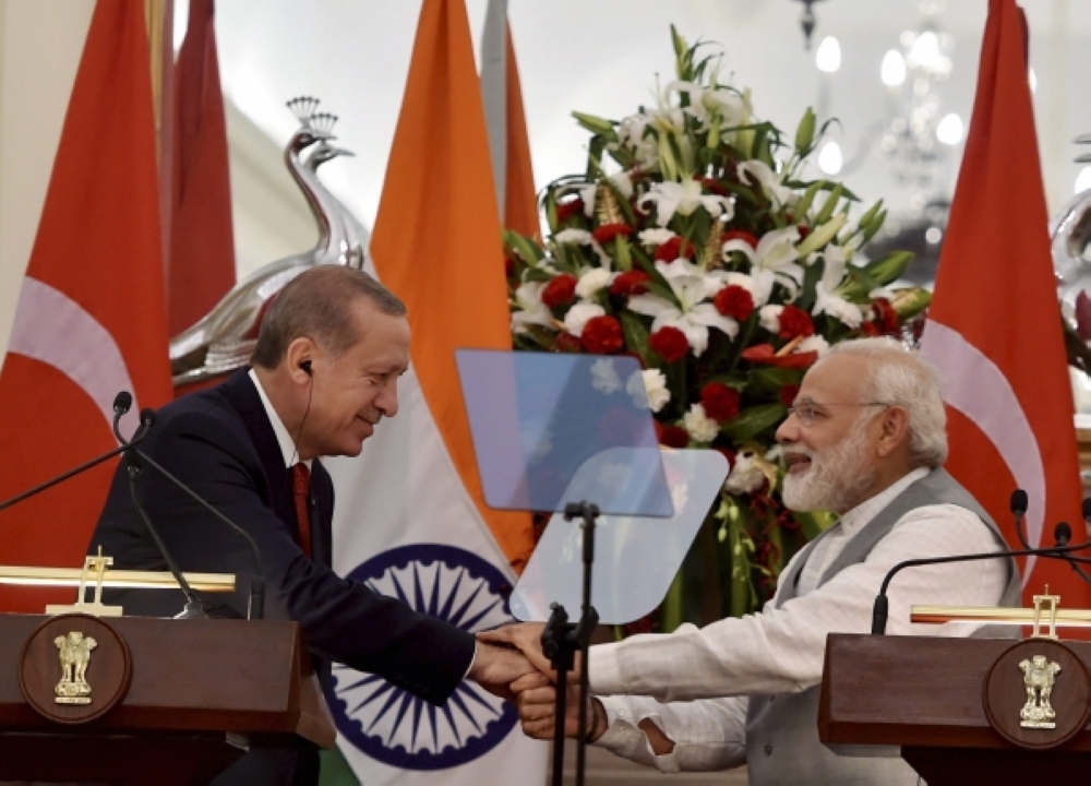 Indian Prime Minister Narendra Modi With Turkish President - Official , HD Wallpaper & Backgrounds