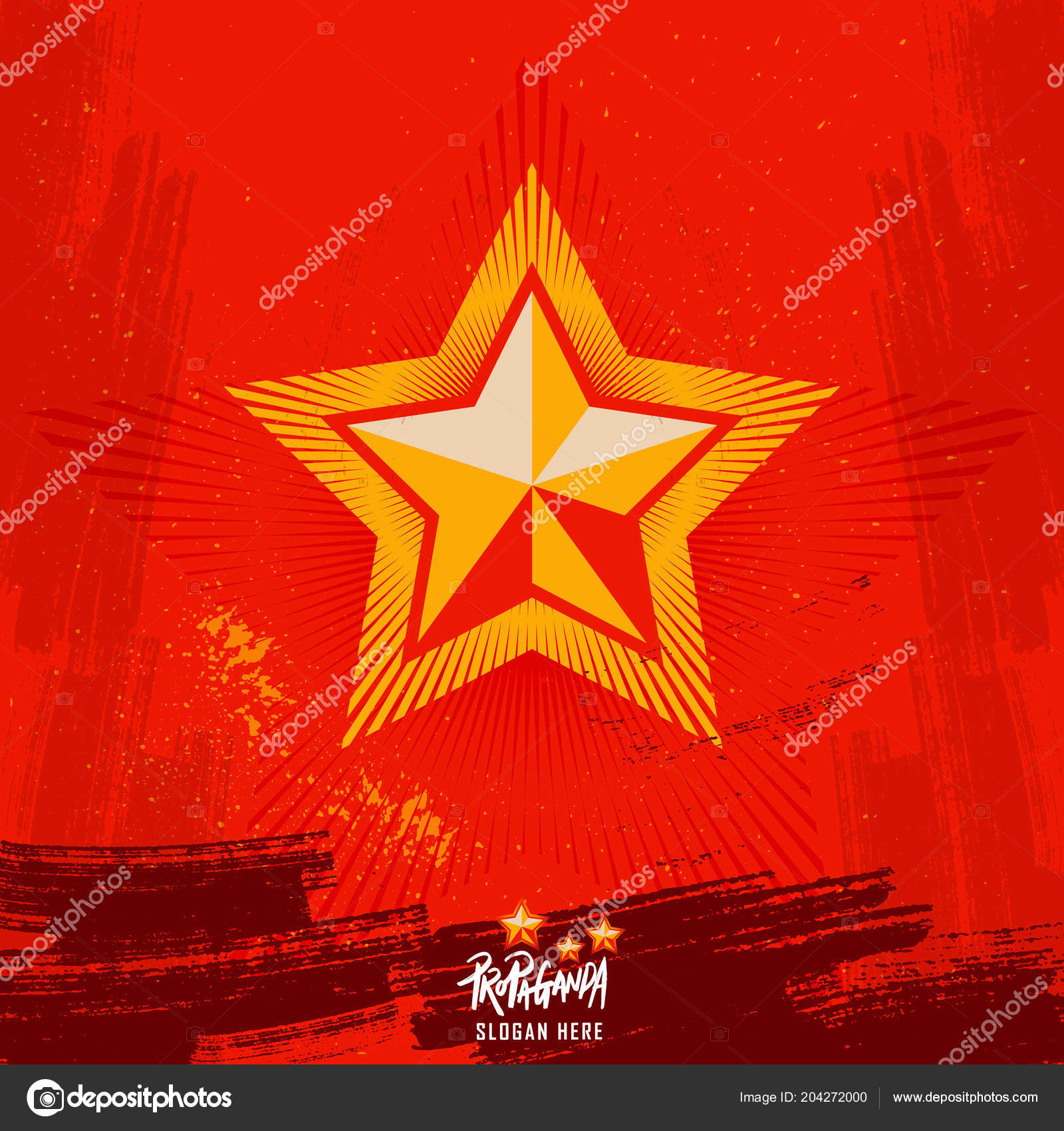 Propaganda Star Red Vintage Style Wallpaper Background - Stock Photography , HD Wallpaper & Backgrounds