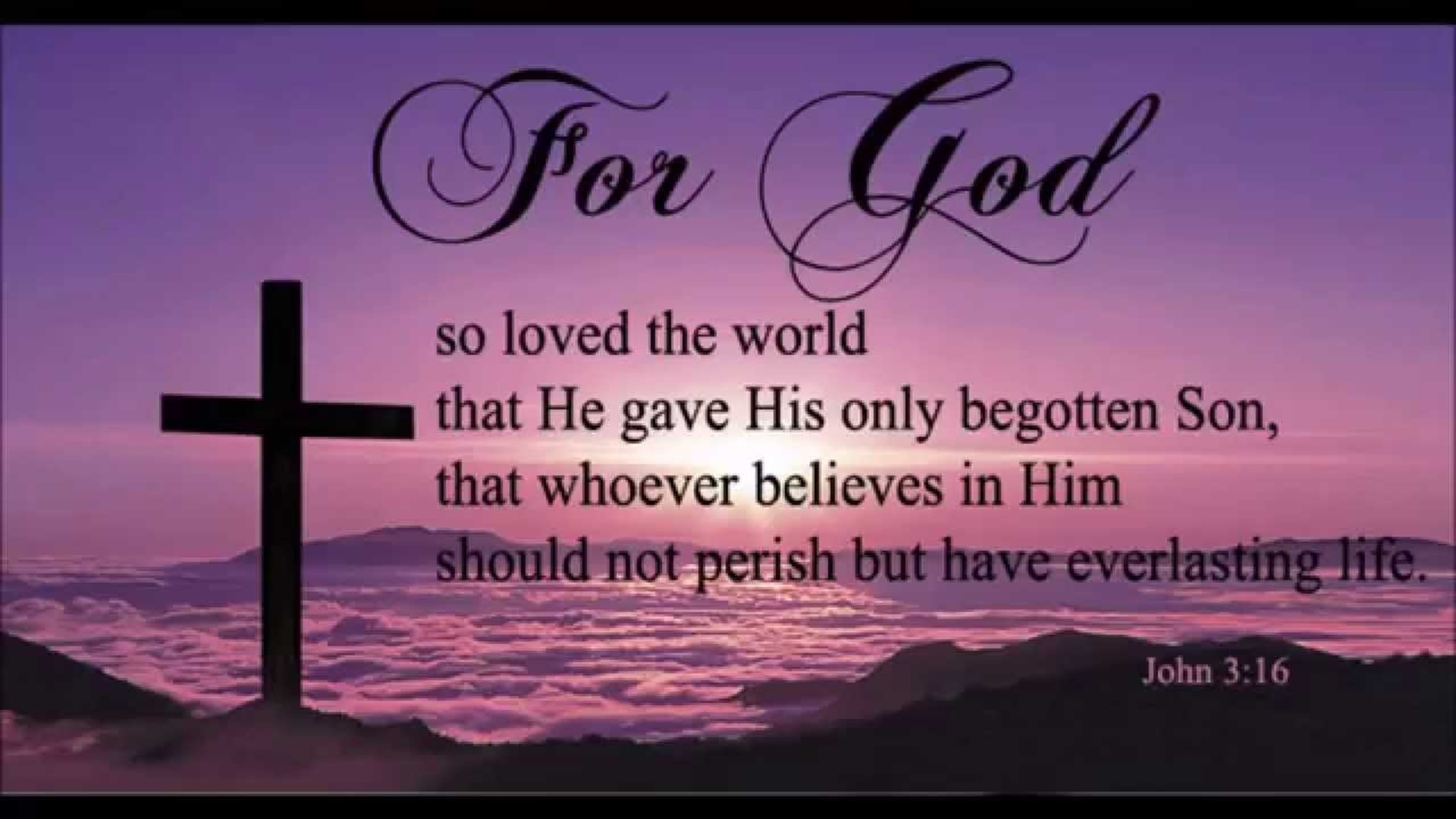 Free Christian Desktop Wallpaper With Scripture Great - John 3 16 Hd , HD Wallpaper & Backgrounds