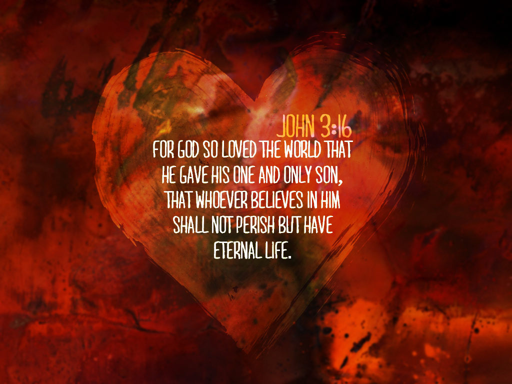 16 Desktop Wallpaper - John 3 16 Red , HD Wallpaper & Backgrounds