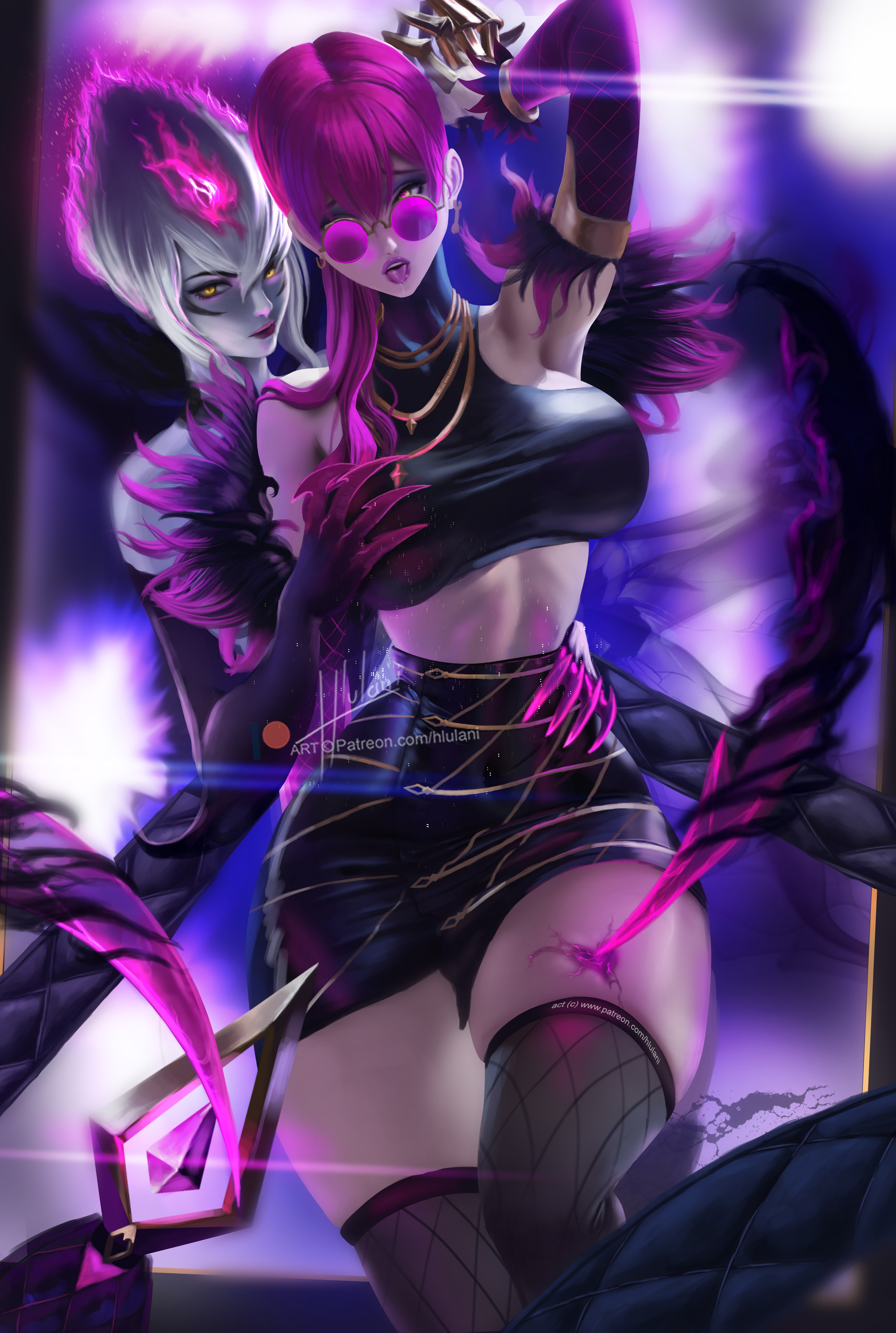 Kda Evelynn Amp Classic Evelynn Lol Wallpapers - Lol Kda Evelynn , HD Wallpaper & Backgrounds