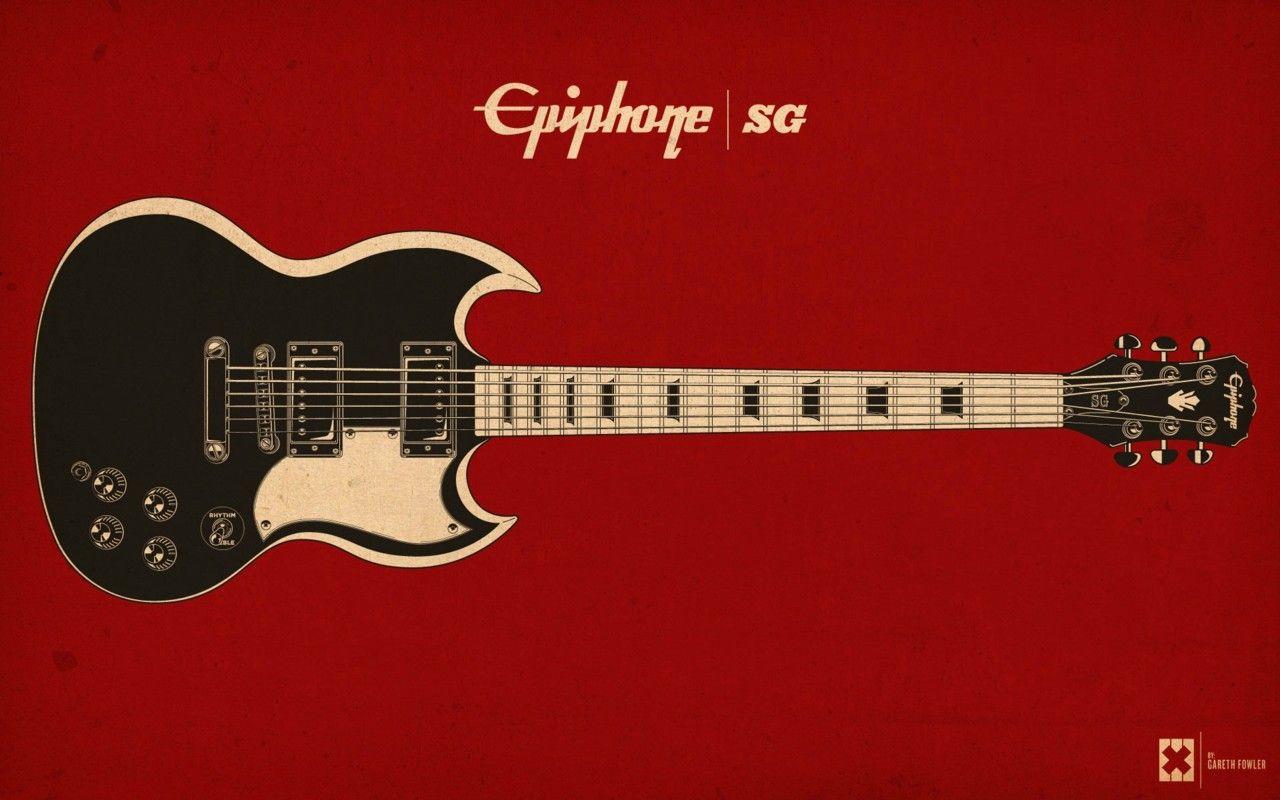 High Quality Gibson Guitars Wallpaper - Sg Guitar , HD Wallpaper & Backgrounds