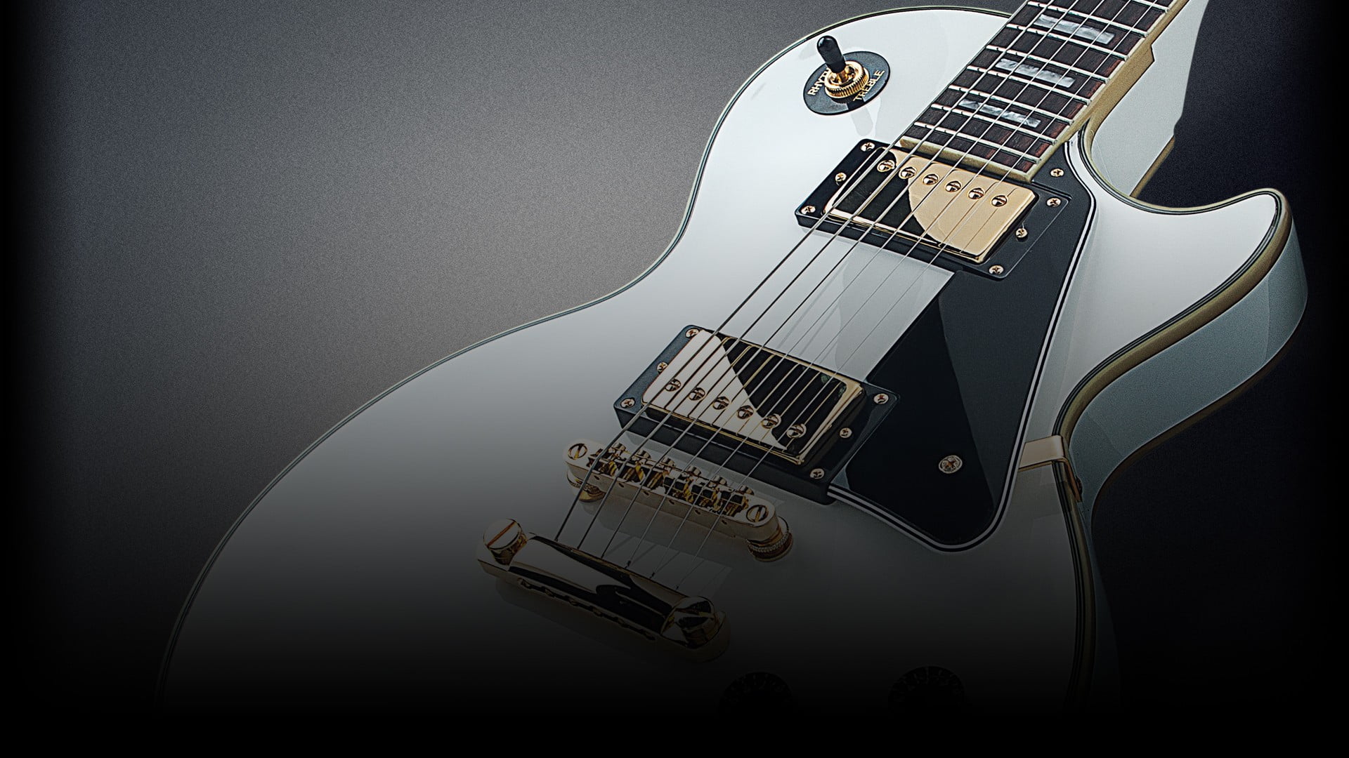 White Sg Electric Guitart, Music, Rocksmith, Gold, - Les Paul Guitar Background , HD Wallpaper & Backgrounds