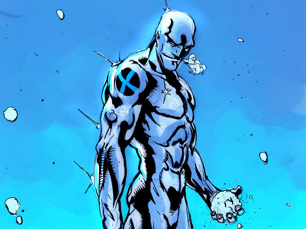X-men Wallpaper And Background Image - Iceman X Men Comic , HD Wallpaper & Backgrounds