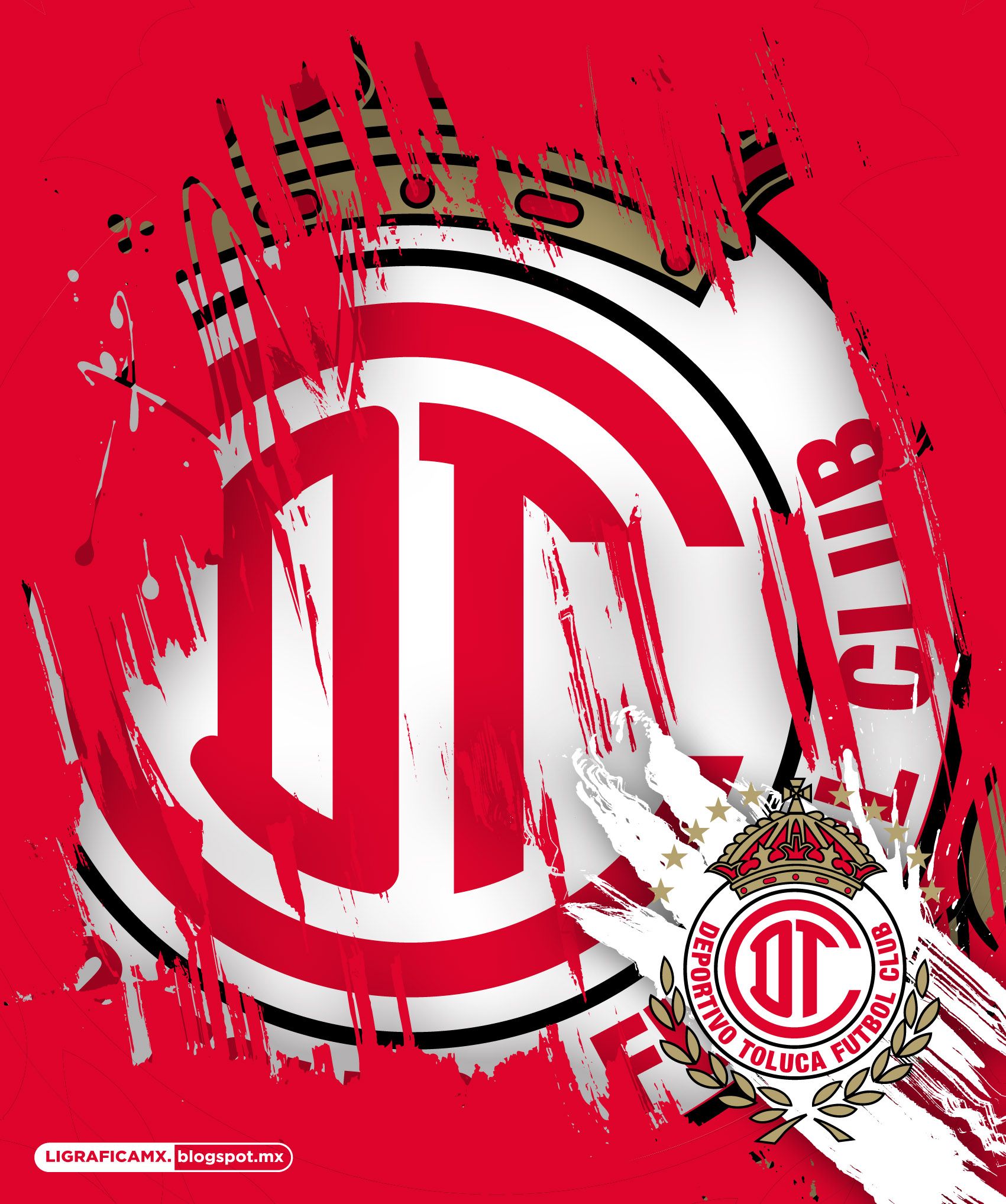 #wallpaper #toluca #ligraficamx - Deportivo Toluca F.c. , HD Wallpaper & Backgrounds