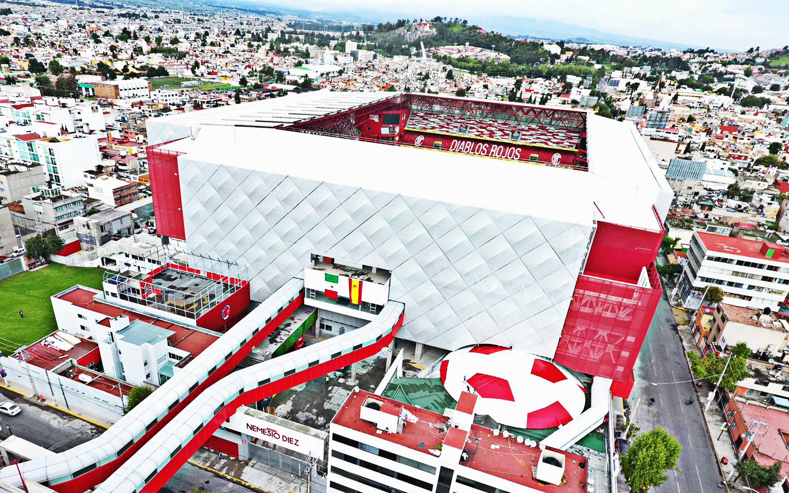 Estadio Nemesio Diez, La Bombonera, Toluca, Mexico, - Estadio Nemesio Diez Vista Aerea , HD Wallpaper & Backgrounds