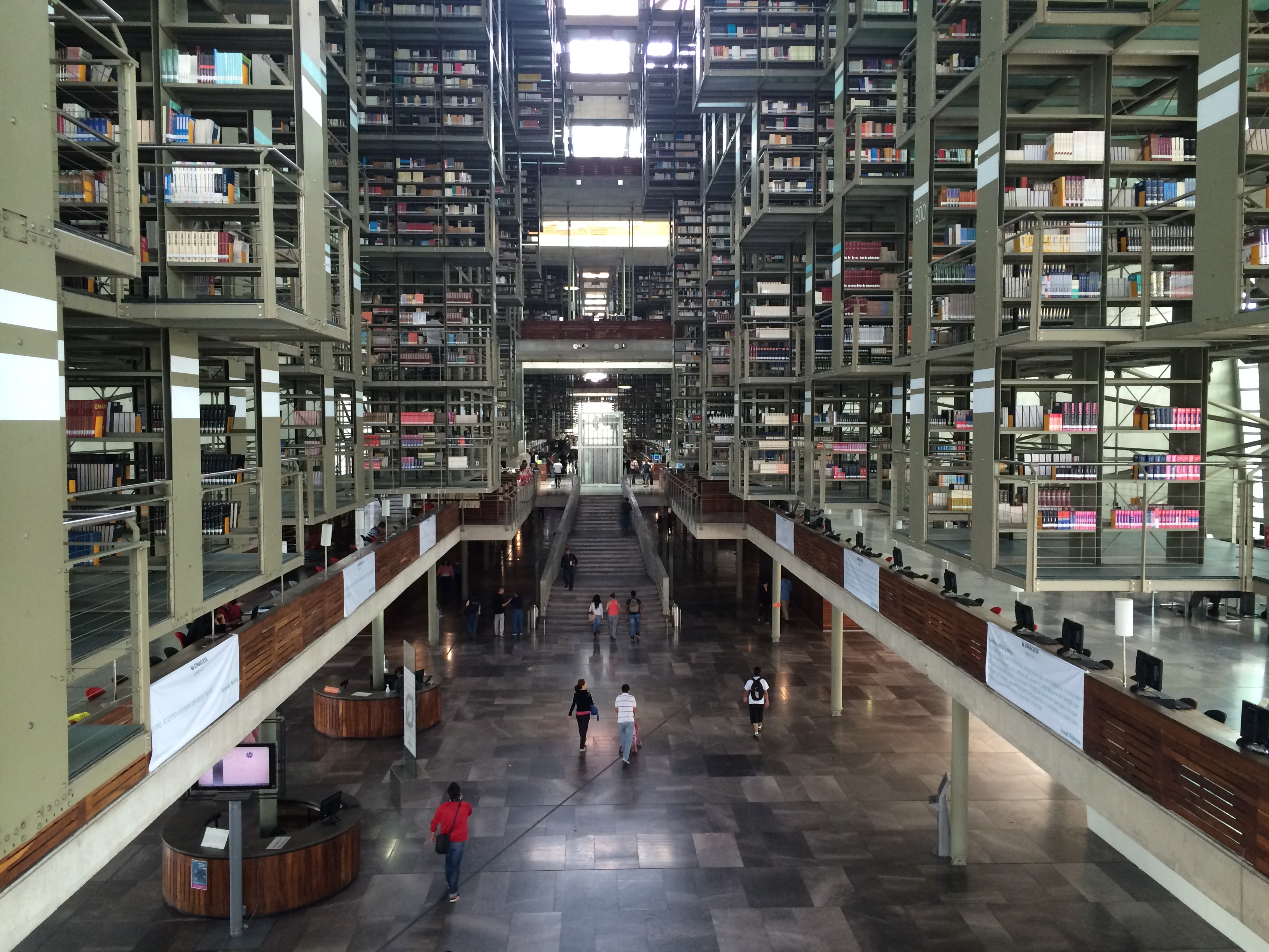 Interior De La Biblioteca Vasconcelos - Biblioteca Vasconcelos , HD Wallpaper & Backgrounds