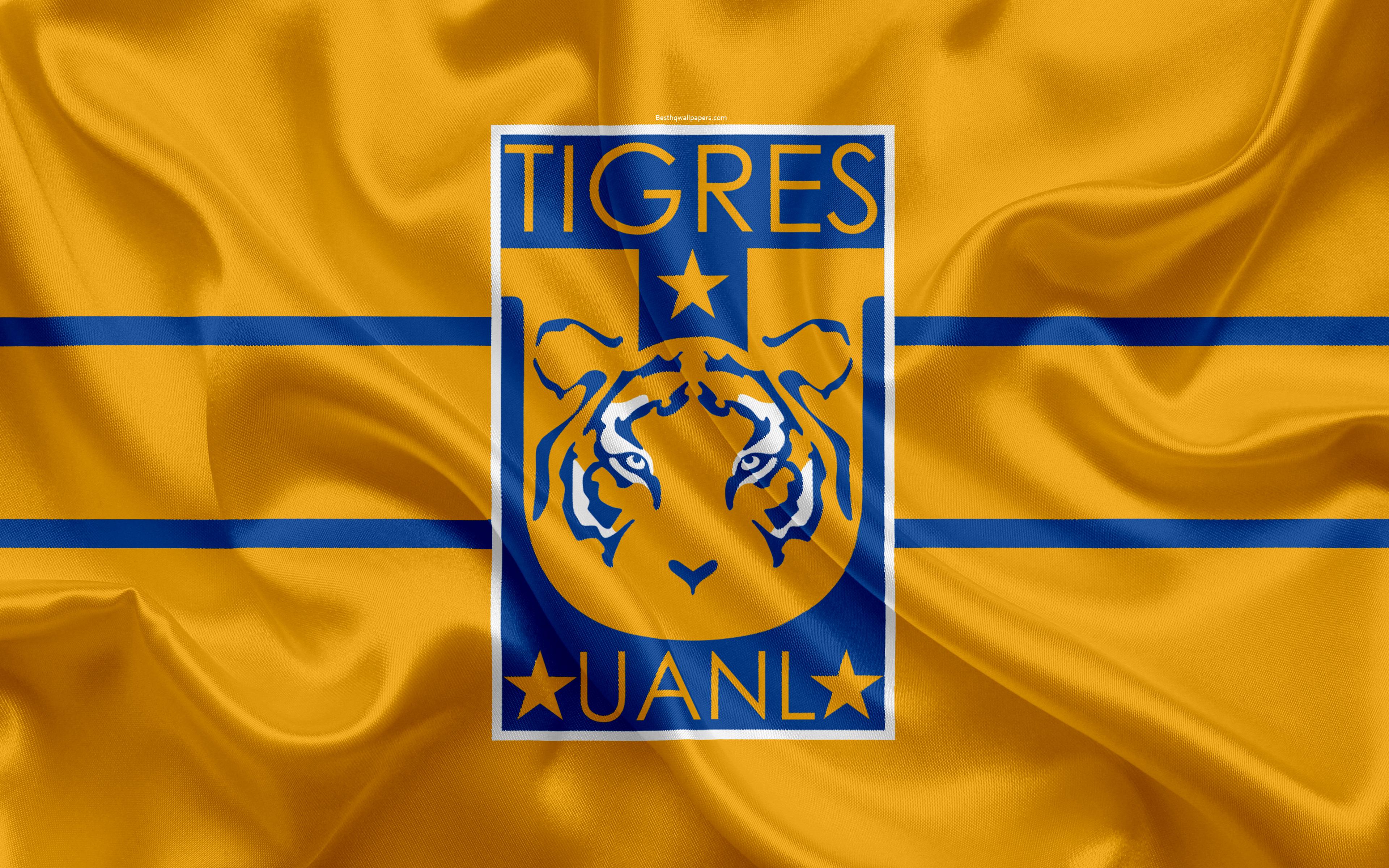 Uanl Tigres Fc, 4k, Mexican Football Club, Emblem, - Tigres Uanl , HD Wallpaper & Backgrounds