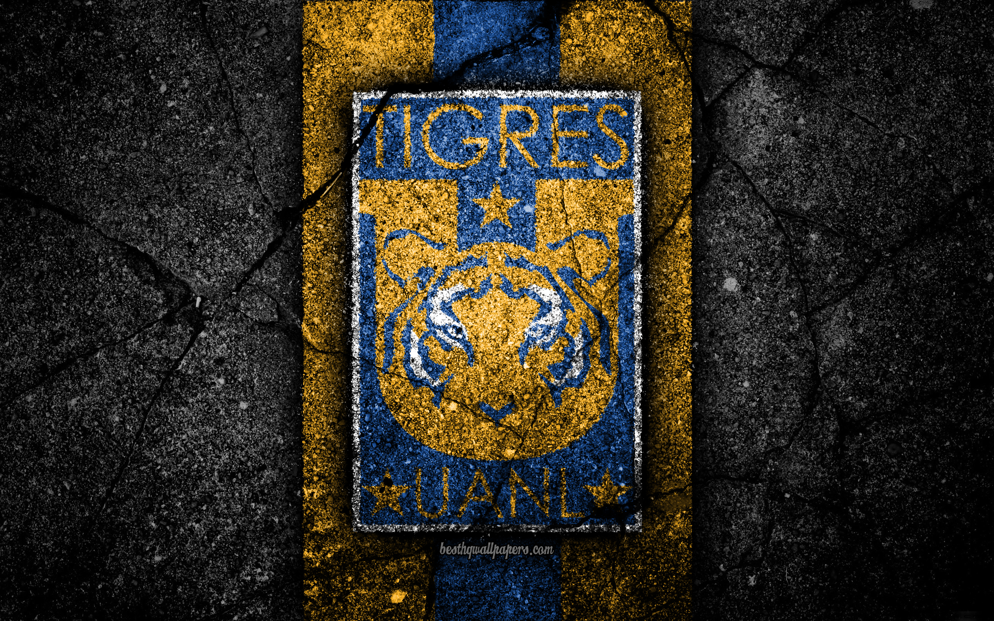4k, Uanl Tigres Fc, Logo, Liga Mx, Football, Soccer, - Fondos De Pantalla Cadiz Cf , HD Wallpaper & Backgrounds