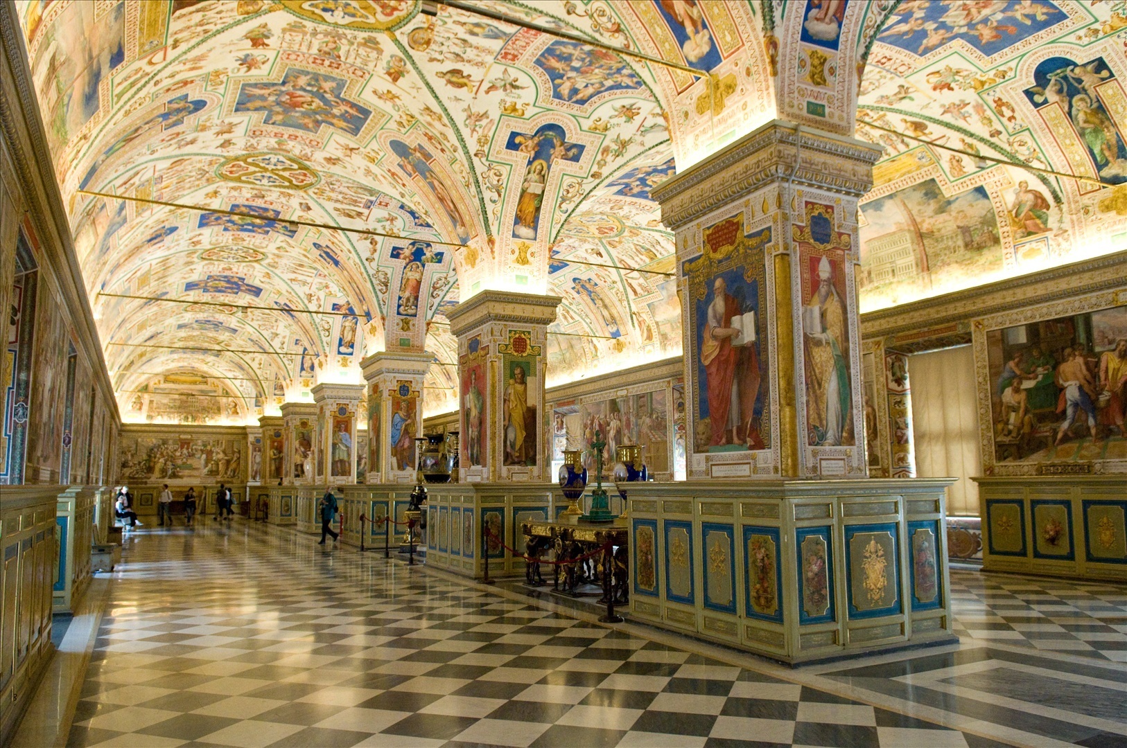 Museum Wallpaper Vatican Library 1197050 Hd Wallpaper