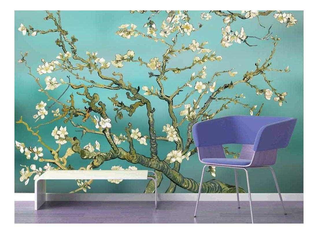Amazon - Com - Wall26 - Aqua Almond Blossom By Vincent - Van Gogh Almond Blossom , HD Wallpaper & Backgrounds
