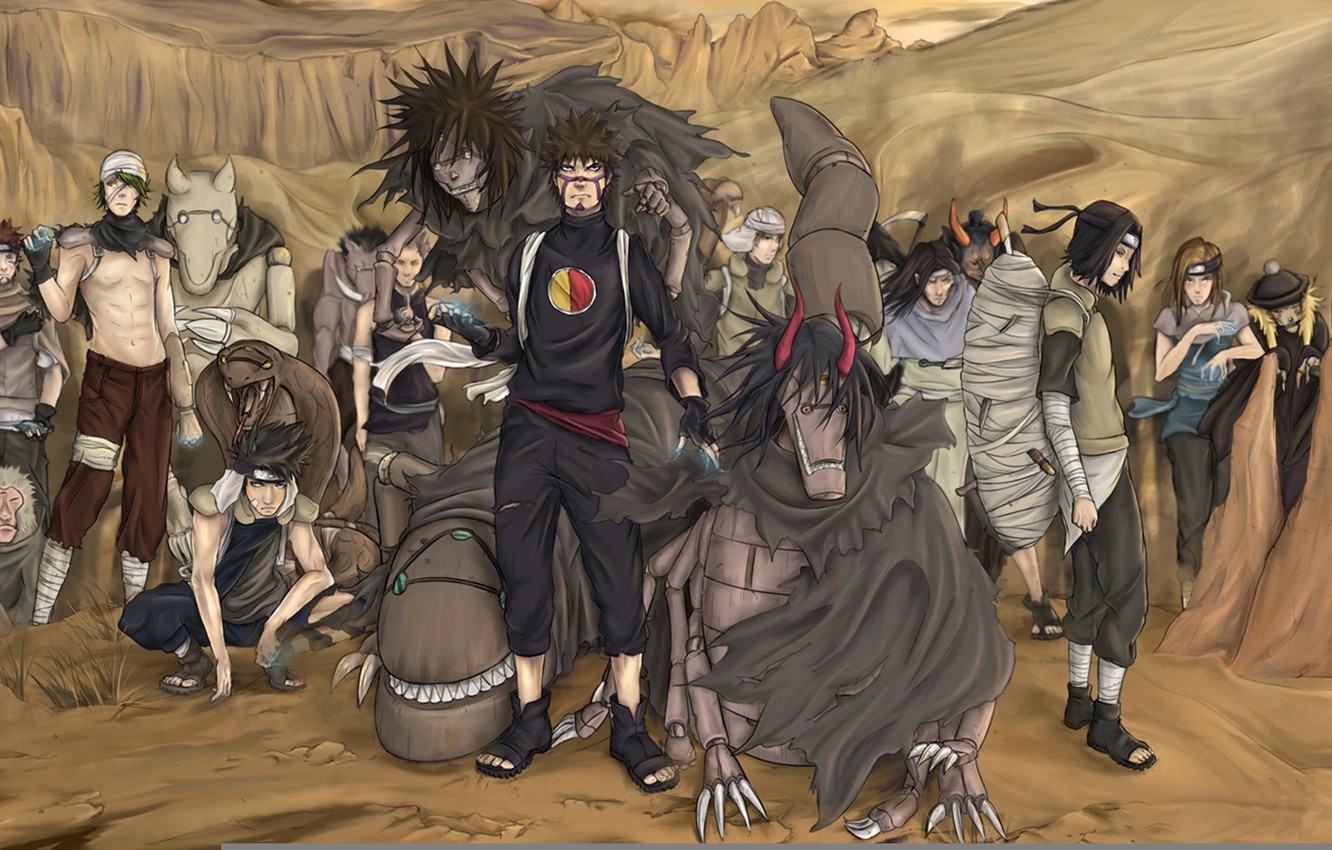 Photo Wallpaper Game, Monkey, Snake, Naruto, Crow, - Naruto Puppet , HD Wallpaper & Backgrounds