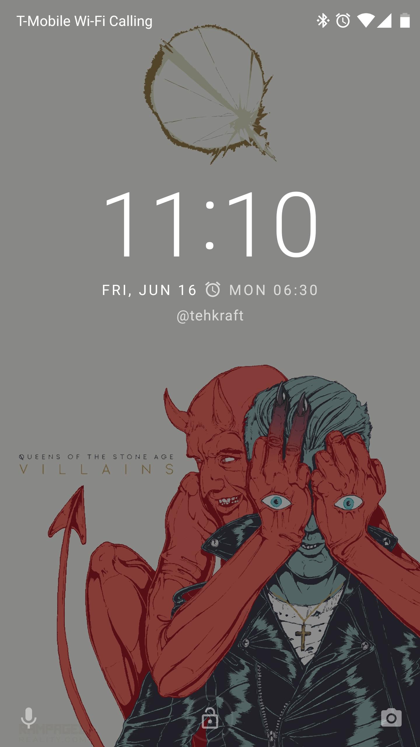 Fits Perfectly On The Lock Screen Too - Queens Of The Stone Age Villains , HD Wallpaper & Backgrounds