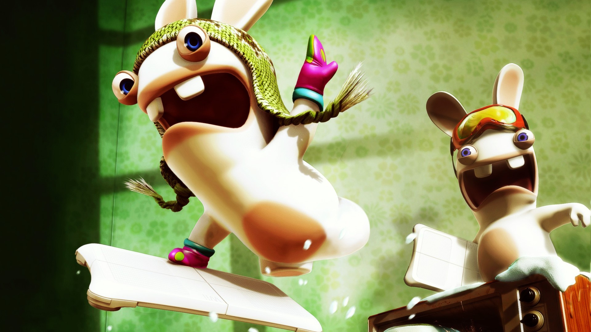 Tv Fantasy Video Games Party Rayman Raving Rabbids - Weird Looking Cartoon Bunny , HD Wallpaper & Backgrounds