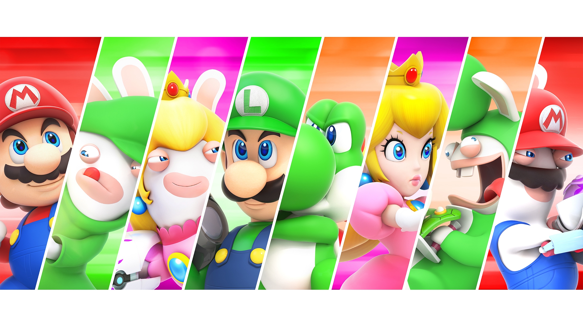 Mario Rabbids Kingdom Battle Characters Mario Rabbid - Mario Rabbids Kingdom Battle , HD Wallpaper & Backgrounds