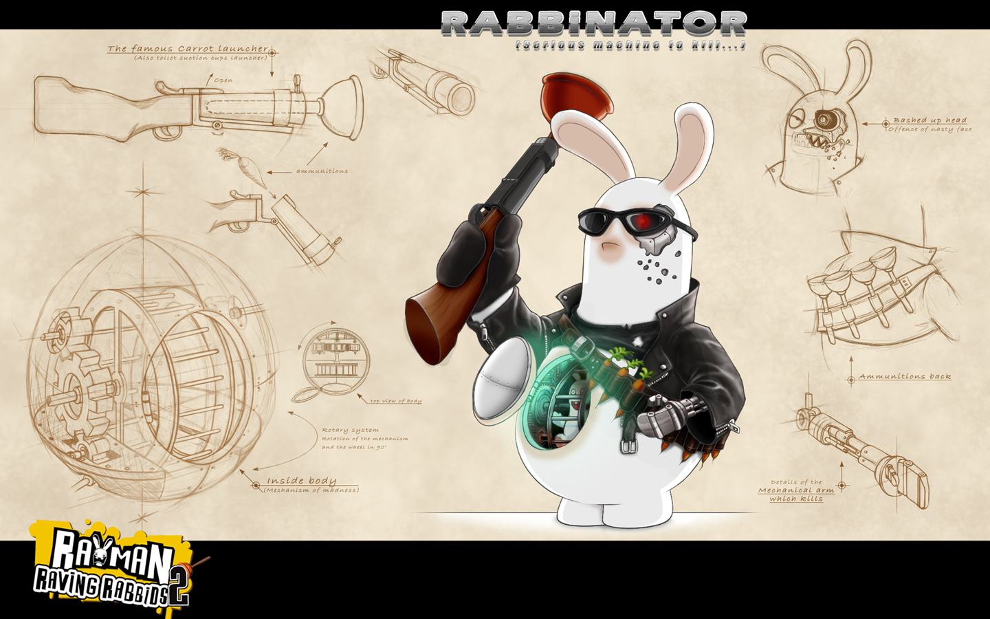 Rayman Raving Rabbids Concept Art (#1199691) - HD Wallpaper ...