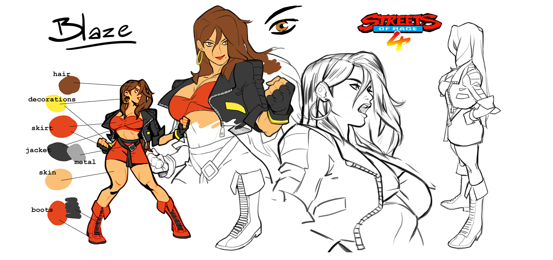 Artwork-0002 - Street Of Rage 4 Characters , HD Wallpaper & Backgrounds