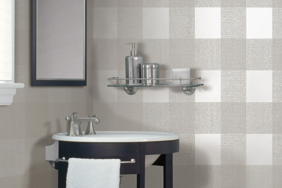 4 Reasons To Hang Bathroom Wallpaper - كاغذ ديواري سفيد مدرن , HD Wallpaper & Backgrounds