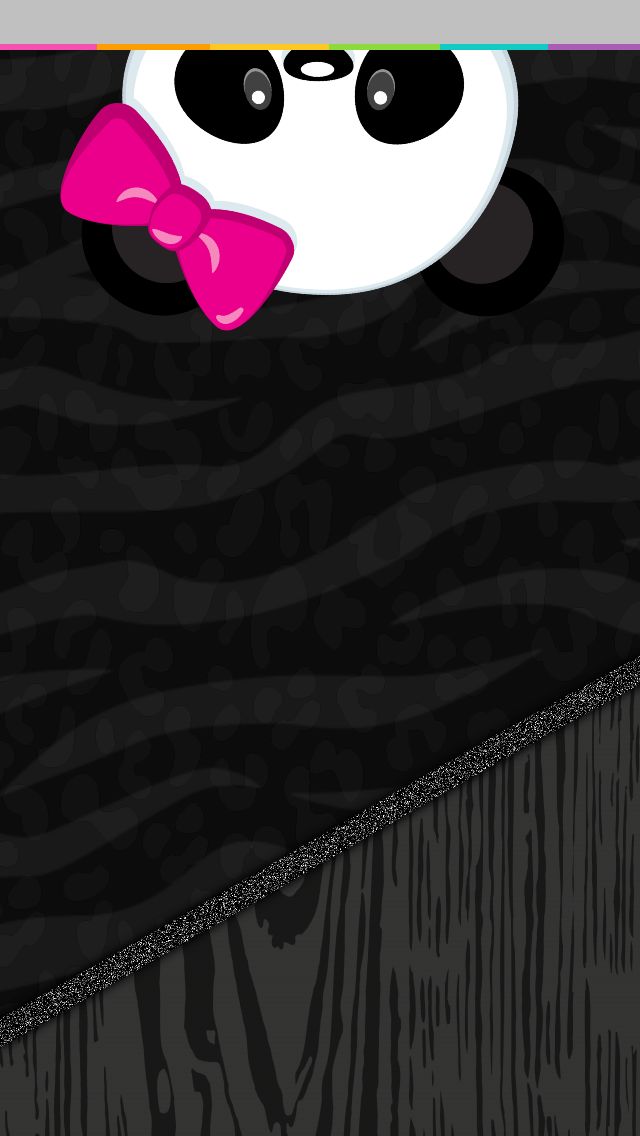 Panda - Panda Pink Cute Iphone , HD Wallpaper & Backgrounds