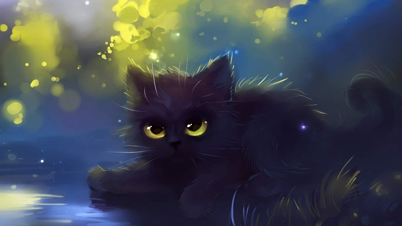 Fantasy Wallpaper Cat , HD Wallpaper & Backgrounds