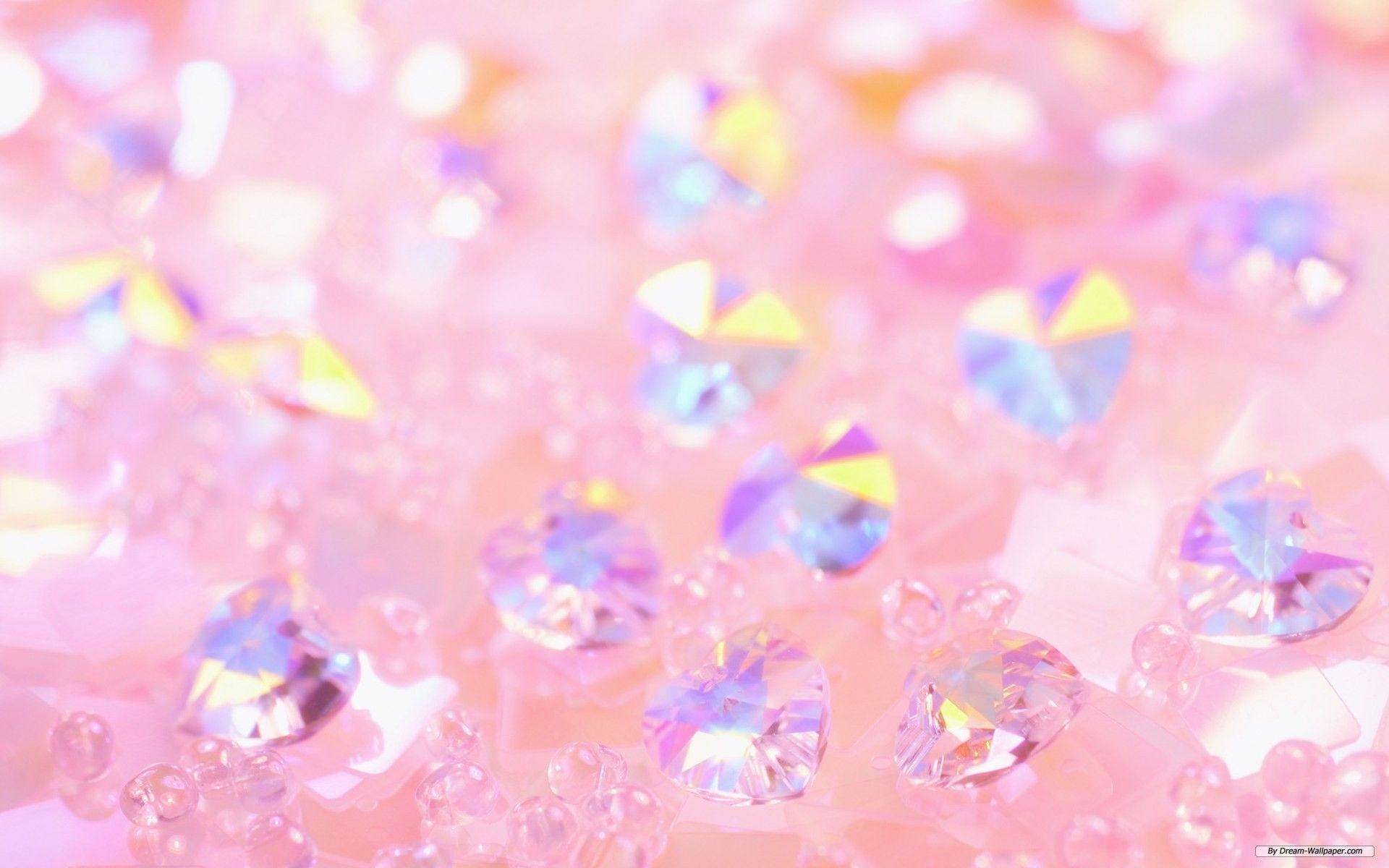 Glittery Pink Background Diamonds , HD Wallpaper & Backgrounds