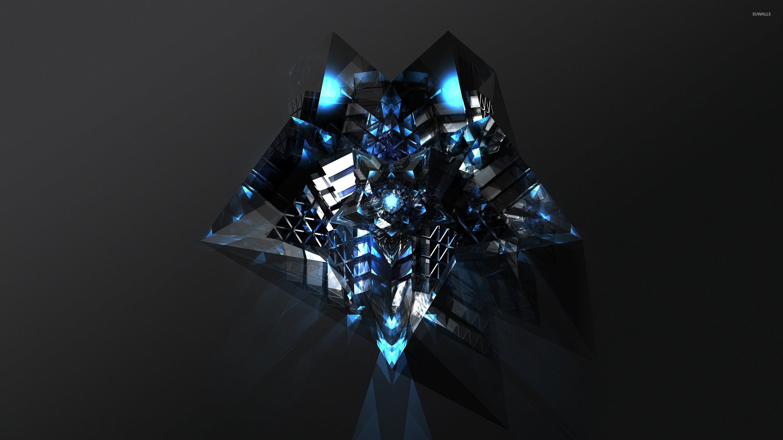 Blue Diamond [2] Wallpaper - Abstract Wallpaper Diamond , HD Wallpaper & Backgrounds